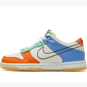 Nike Dunks green, blue, orange white toddler 11C